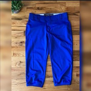 UNDER ARMOUR Blue Baseball Pants NWOT (L)